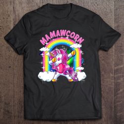 Mamawcorn Shirt Dabbing Unicorn Cute Mamaw Gifts