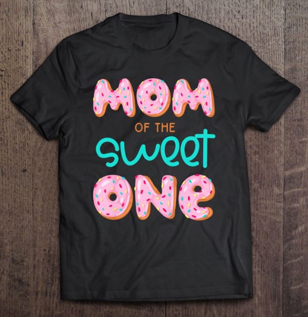 Womens Mom Of Sweet One 1St First Birthday Matching Family Donut Premium