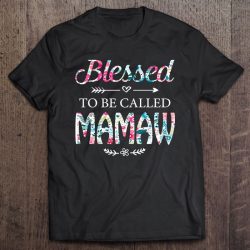 Womens Blessed To Be Called Mamaw Gift For Mamaw Pullover