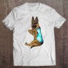 Womens German Shepherd I Love Mom Tattoo
