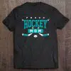 Proud Hockey Mom Teal Aqua Hockey Mom Gift