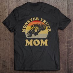 Womens Monster Truck Mom Retro Vintage Monster Truck Shirt
