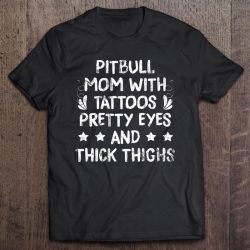 Womens Pitbull Mom Tattoos Dog Lover Mother’s Day Gift