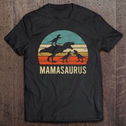 Mommy Mom Mama Dinosaur Funny 3 Three Kids Mamasaurus Gift