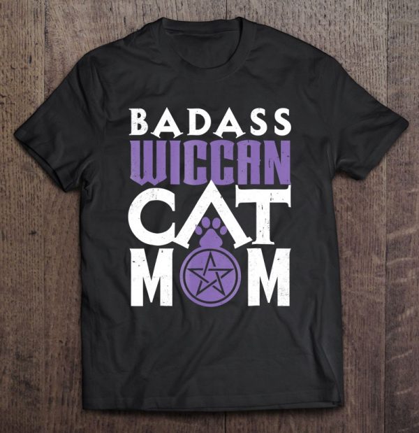 Wiccan Wiccan Cat Mom Shirt For Wicca Witch Pagan