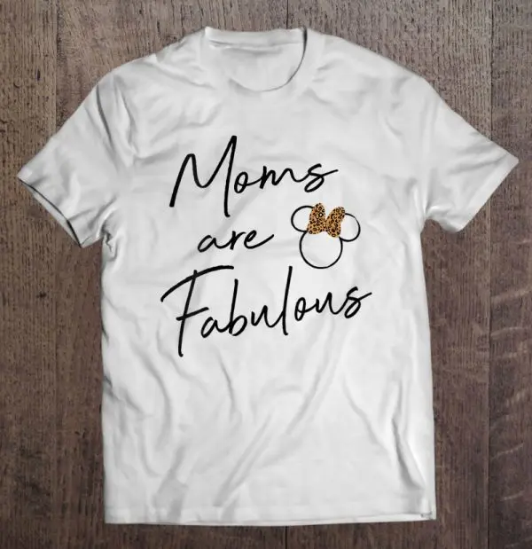 Womens Minnie Mouse Moms Are Fabulous V-Neck