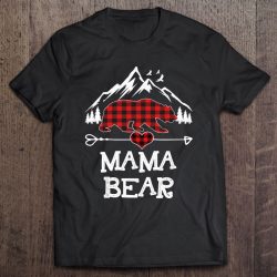 Mama Bear Christmas Pajama Red Plaid Buffalo Family Gift