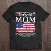 Proud Correctional Officer Mom Mother Usa American Flag