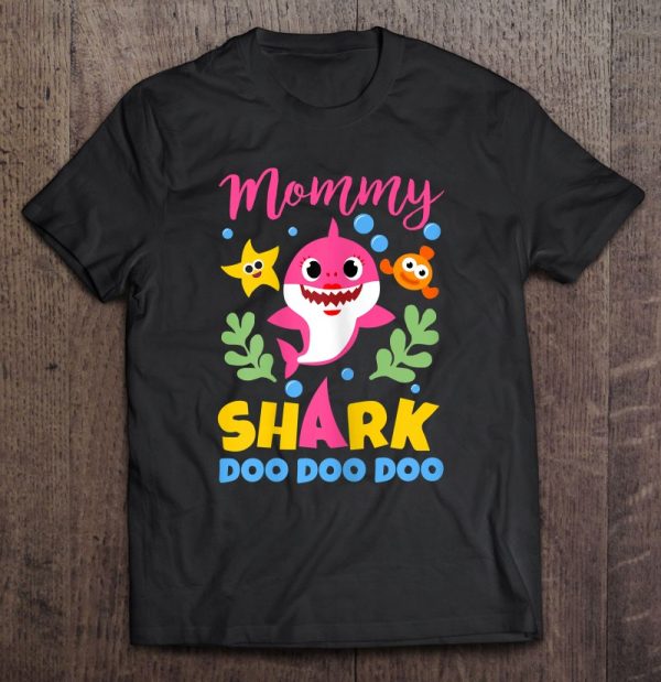 Womens Mommy Shark Gift Cute Baby Shark Family Matching Outfits