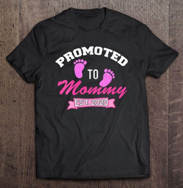 Womens Promoted To Mommy Est.2020 It A Girl Leveled Up Women Mom