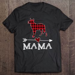 Womens Red Plaid Mama Australian Cattle Dog Mom Buffalo