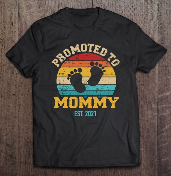 Promoted To Mommy 2021 Vintage Mom