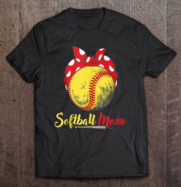 Us Flag Softball Player Mom Mother’s Day Gift