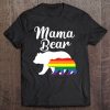 Womens Mama Bear Lgbtq Rainbow Bear Family Support Gift