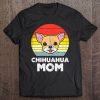Womens Chihuahua Mom Sunset Retro Chiwawa Dog Owner Mama Women Gift