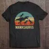 Womens Mommy Mom Mama Dinosaur Funny 3 Three Kids Mamasaurus Gift