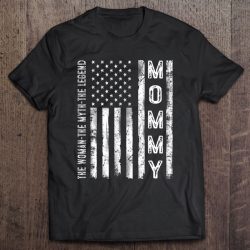 Vintage American Flag Mommy Woman Myth Legend Mommy Mother