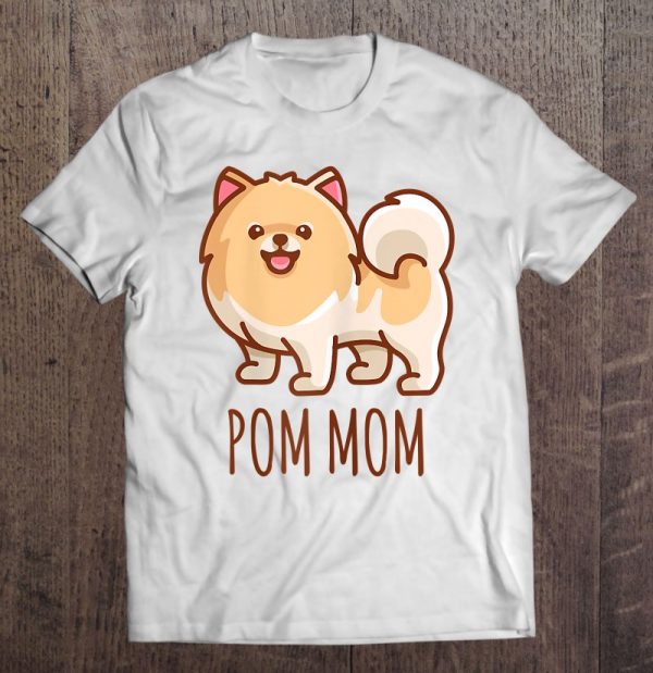 Womens Cute Pomeranian Pom Mom Funny Gift