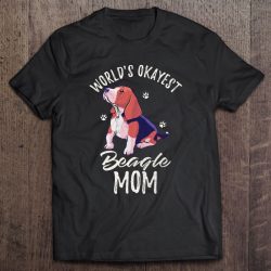 Vintage World’s Okayest Beagle Mom Funny Dog Mama Pet Lover