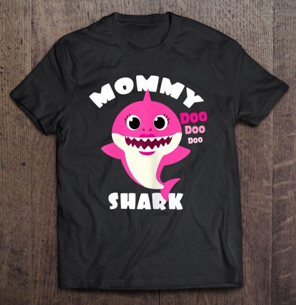 Womens Mommy Shark Gift Cute Baby Shark Design Family Set For Women