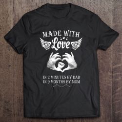 Made With Love In 2 Minutes By Dad In 9 Months By Mom Baby Reveal