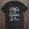 Womens Mother Of The Groom Heart Arrow Graphics
