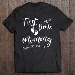 First Time Mommy Est 2021 Matching Family Christmas