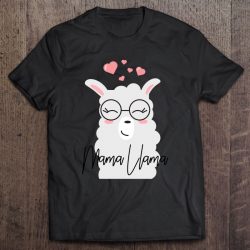Cute Glasses Mama Llama, Hearts, Funny, For Women And Moms