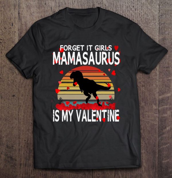Little Boys Dinosaur Valentines Day Funny Quote Retro Kids