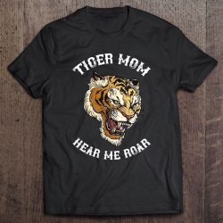Womens Tiger Mom Hear Me Roar Tattoo Art Illustration