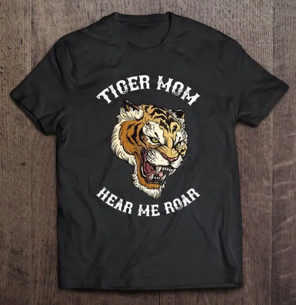 Womens Tiger Mom Hear Me Roar Tattoo Art Illustration