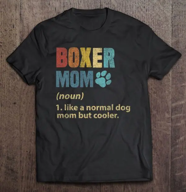 Vintage Boxer Lover Design – Gift For Boxer Mom