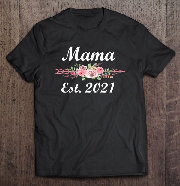 Womens Mama Est 2020 Mothers Day Grandma And Mommy’s