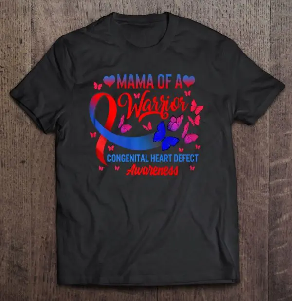 Chd Awareness Mama Of Warrior Butterfly Congenital Heart Premium