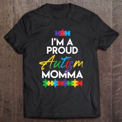 I’m A Proud Autism Momma Mother Mom Women Heart Gift