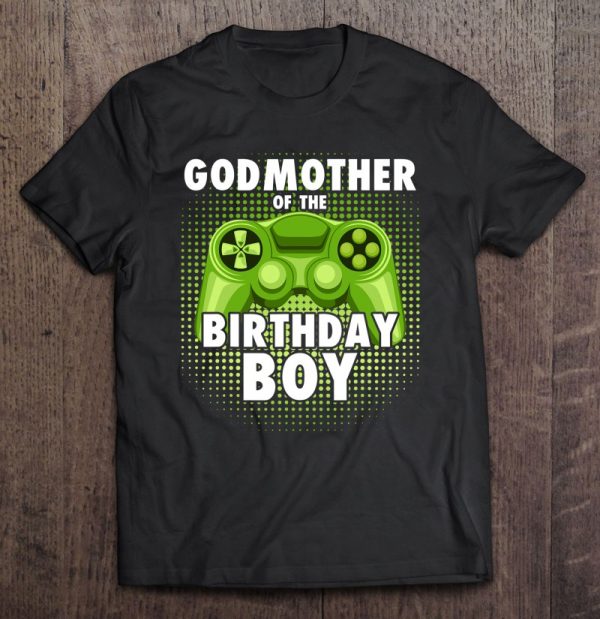 Godmother Of The Gamer Boy Matching Video Game Birthday