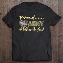 Proud Army Mother-In-Law Us Flag Dog Tag Military Mom Family