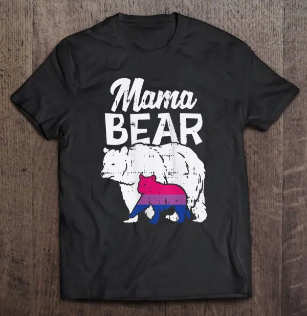 Womens Bisexual Pride Mama Bear Bi Flag Lgbtq Mom Ally Women Gift