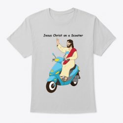 jesus christ on a scooter