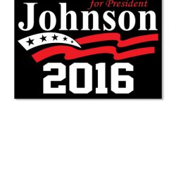 gary johnson 2016 bumper sticker