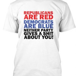 republicans are red democrats are blue shirt