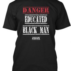 danger educated black man hoodie