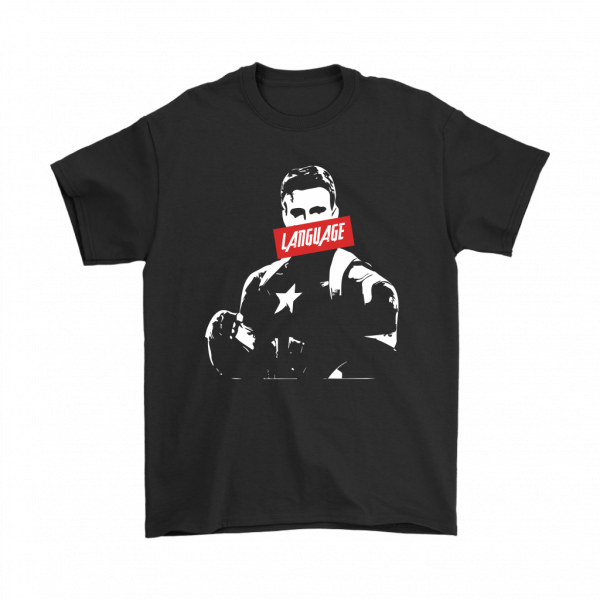 captain america language shirt