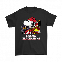 snoopy blackhawks shirt