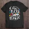 One Lucky Mama Watercolor Autism Mama Bear Version