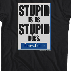 what does the saying stupid is as stupid does mean