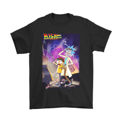 rick and morty back to the future shirt
