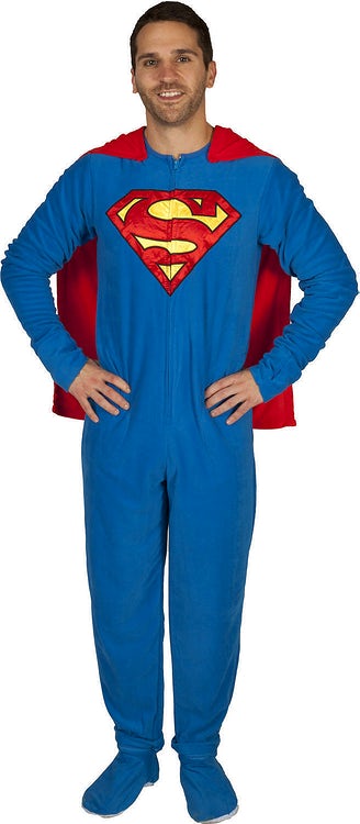 Superhero 2025 footie pajamas