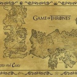 game of thrones map poster large