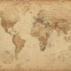 antique world map poster